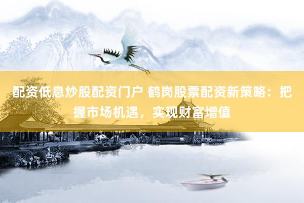 配资低息炒股配资门户 鹤岗股票配资新策略：把握市场机遇，实现财富增值