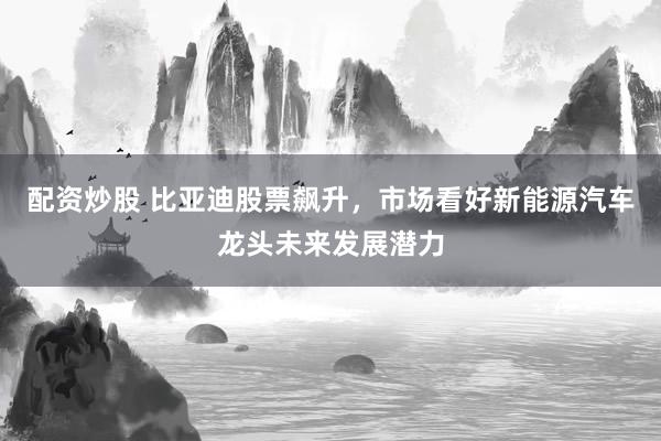 配资炒股 比亚迪股票飙升，市场看好新能源汽车龙头未来发展潜力
