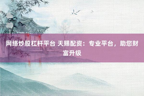 网络炒股杠杆平台 天赐配资：专业平台，助您财富升级