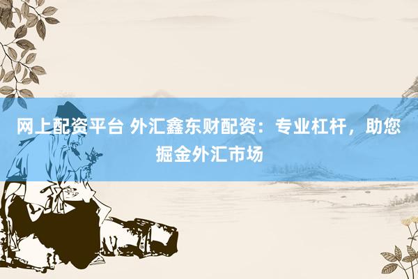 网上配资平台 外汇鑫东财配资：专业杠杆，助您掘金外汇市场