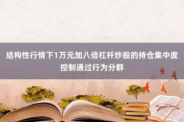 结构性行情下1万元加八倍杠杆炒股的持仓集中度控制通过行为分群